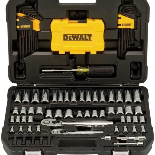 Mechanics Tools Kit and Socket Set, 1/4" & 3/8" Drive, SAE, 108-Piece (DWMT73801)